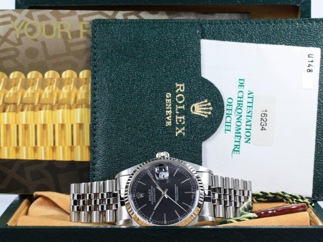 16234_RLX_Datejust_Black_ZB_Jubilee_FSet_LC207_Serial_U148XXX_Jahr_1997_0