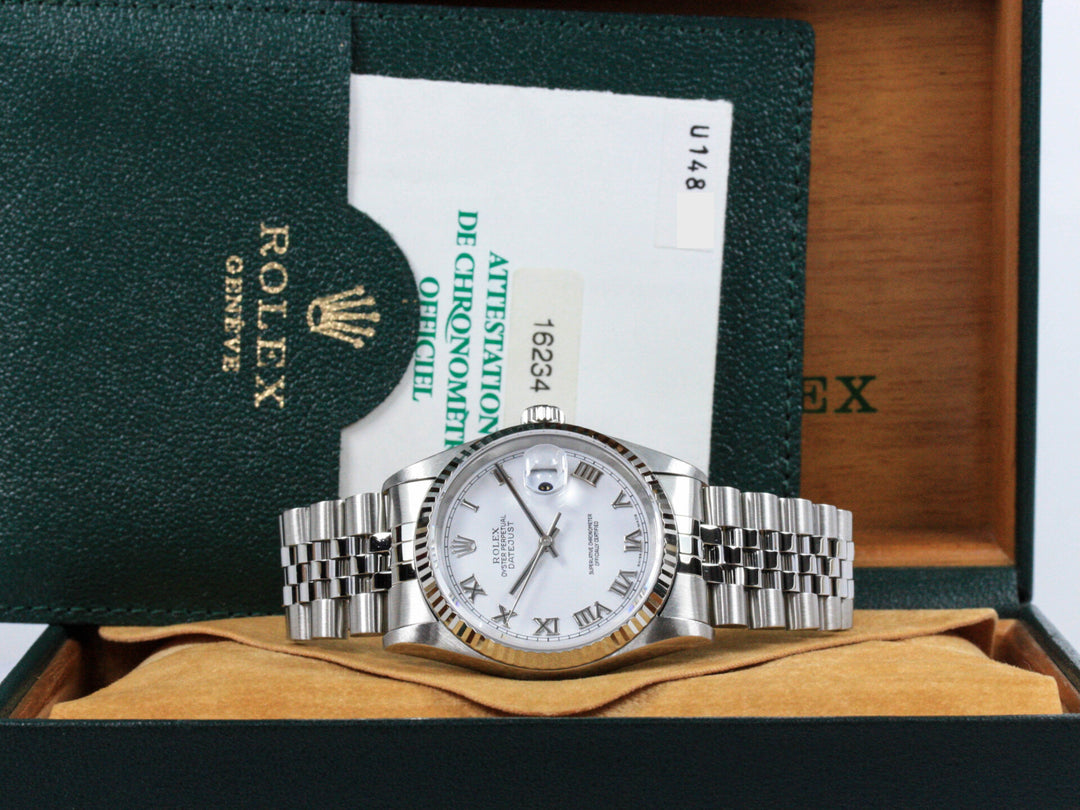 16234_RLX_Datejust_White_Roman_ZB_Jubilee_FSet_LC207_Serial_U148XXX_Jahr_1997_0