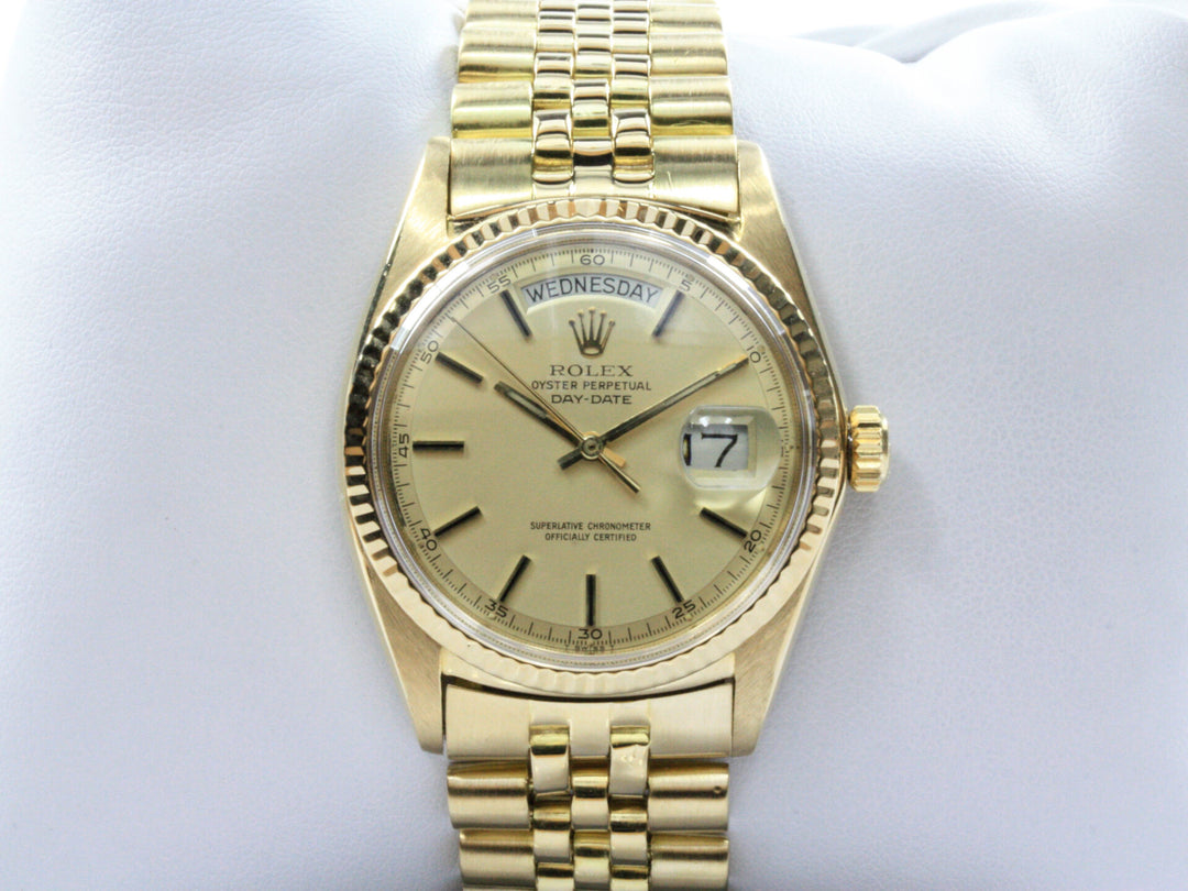 1803_RLX_Day-Date_18k_GGold_Juiblee_Champagne_ZB_Serial_2696XXX_FSet_Schweiz_1
