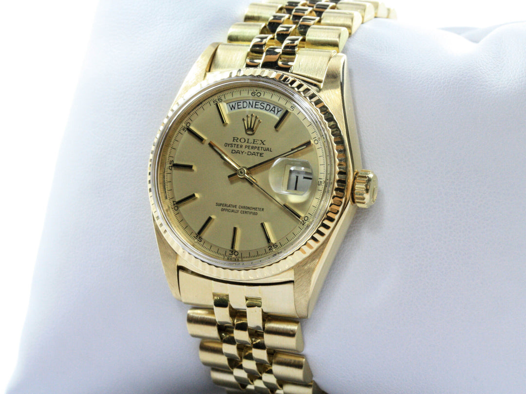 1803_RLX_Day-Date_18k_GGold_Juiblee_Champagne_ZB_Serial_2696XXX_FSet_Schweiz_2