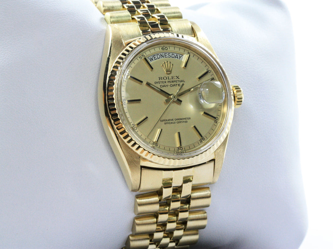 1803_RLX_Day-Date_18k_GGold_Juiblee_Champagne_ZB_Serial_2696XXX_FSet_Schweiz_3