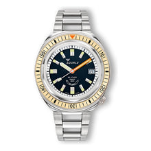 Squale 2001 Sand 40mm Edelstahlband 2001BEBK.AC - Zifferblatt Schwarz, Armband Stahl