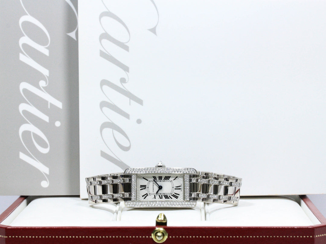 Tank Américaine 18k Weißgold Referenz 2489