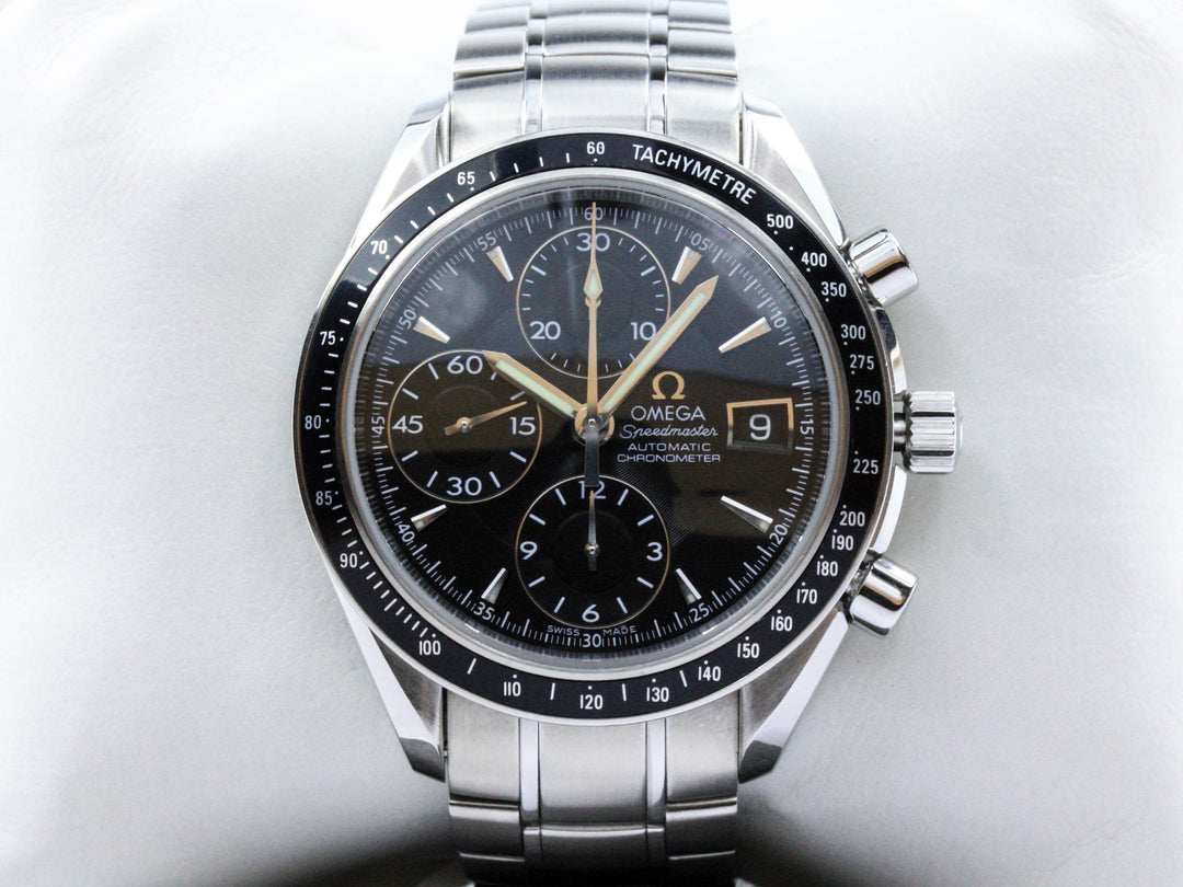 Speedmaster Date 40 mm Omega Papiere Referenz 32105000