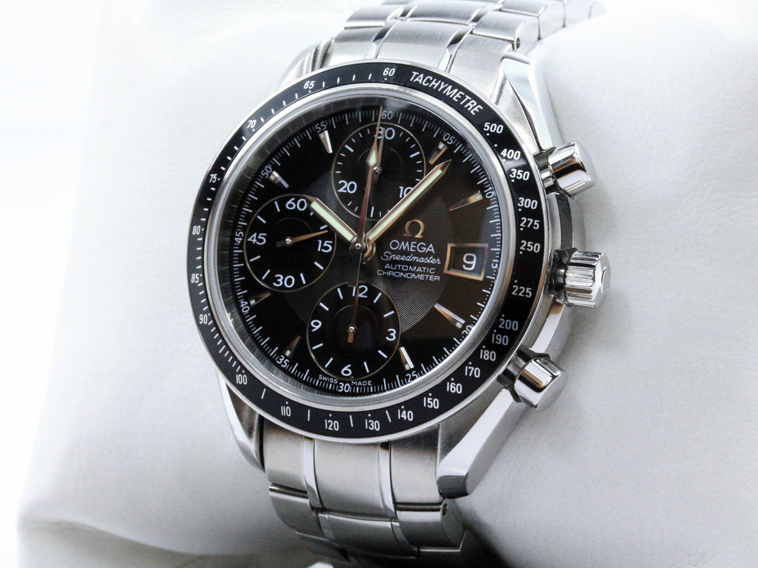 Speedmaster Date 40 mm Omega Papiere Referenz 32105000