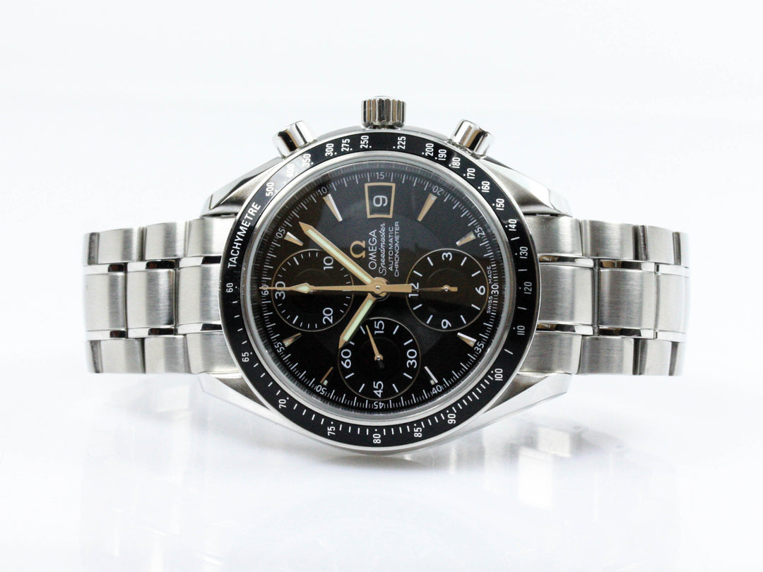 Speedmaster Date 40 mm Omega Papiere Referenz 32105000