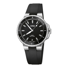 Oris Aquis Date Diamonds 36,5mm 01 733 7792 4194 – Zifferblatt Schwarz, Armband Kautschuk