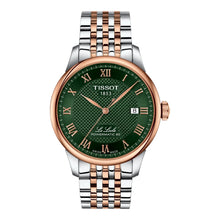Tissot Le Locle 39,3mm T006.407.22.093.01 - Zifferblatt Grün, Armband Stahl mit PVD-Beschichtung