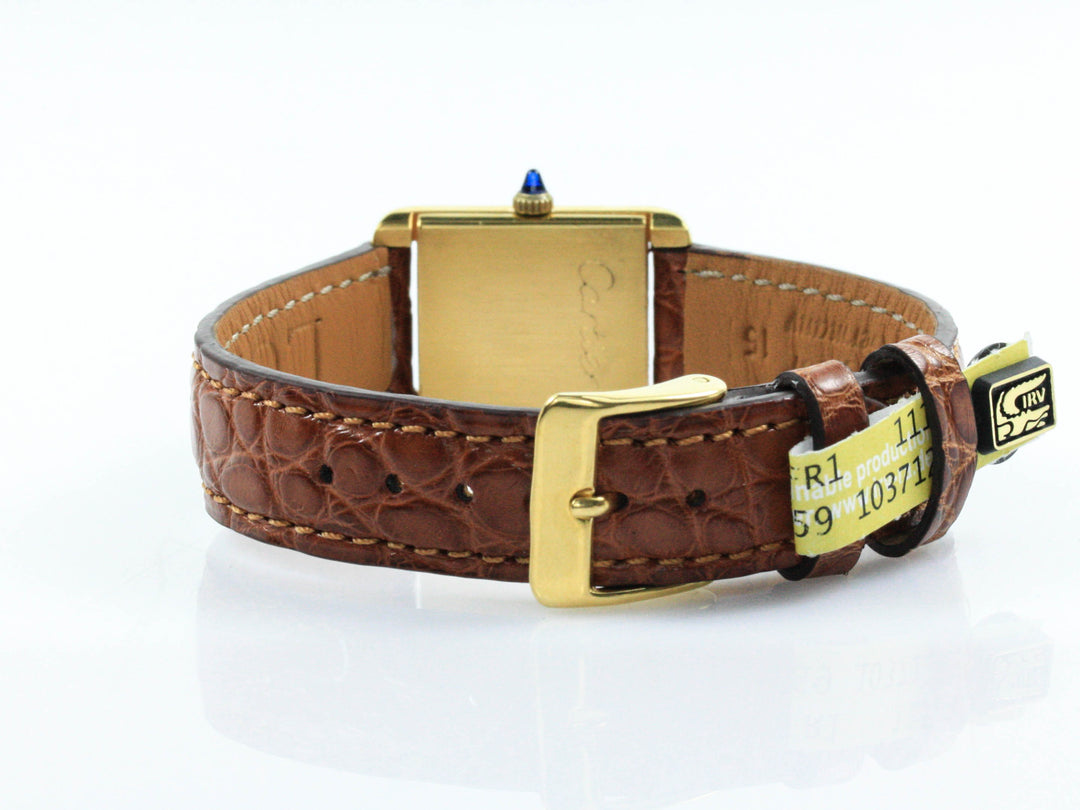 Cartier Tank 21 mm 925 Silber Gold Plated Handwinding