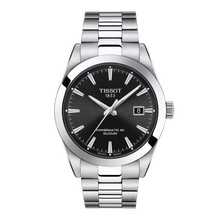 Tissot Gentleman Silizium 40mm T127.407.11.051.00 - Zifferblatt Schwarz, Armband Stahl