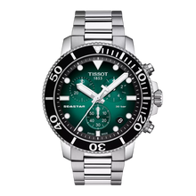 Tissot Seastar 1000 Chronograph 45,5mm T120.417.11.091.01 - Zifferblatt Grün, Armband Stahl