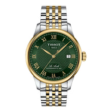 Tissot Le Locle 39,3mm T006.407.22.093.00 - Zifferblatt Grün, Armband Stahl mit PVD-Beschichtung