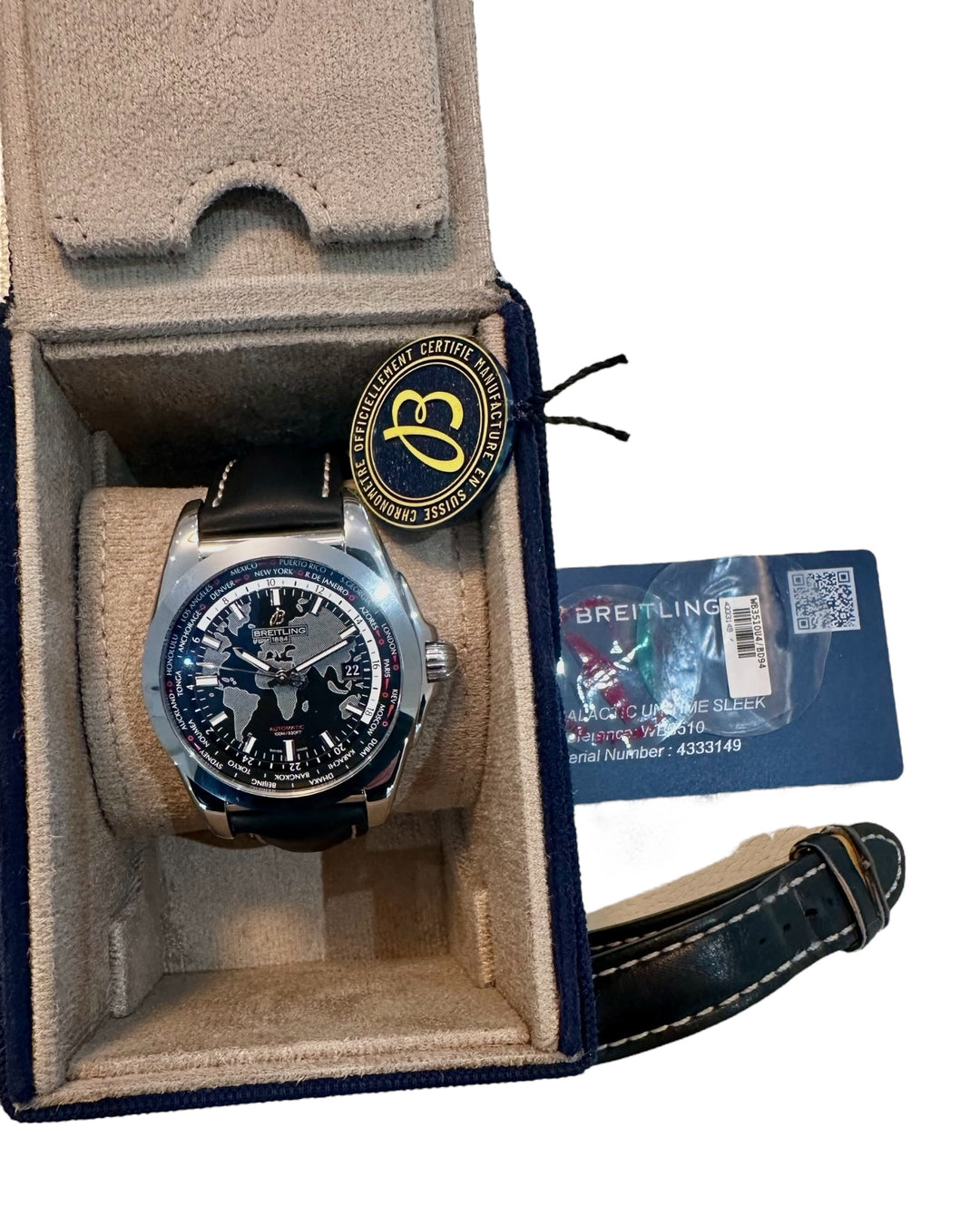 Breitling Galactic Unitime Sleek Referenz WB3510
