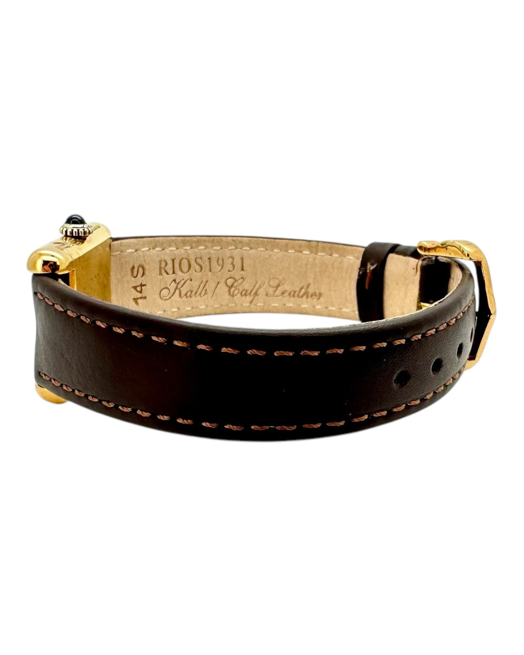 Cartier Tank 20 mm 925 Silber Gold Plated Handwinding