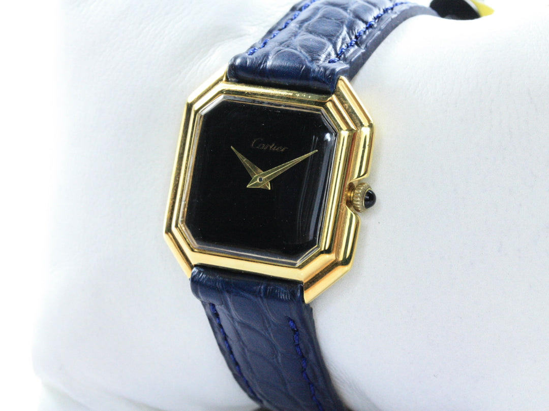 Cartier Octagon 28 mm 925 Silber Gold Plated Handwinding