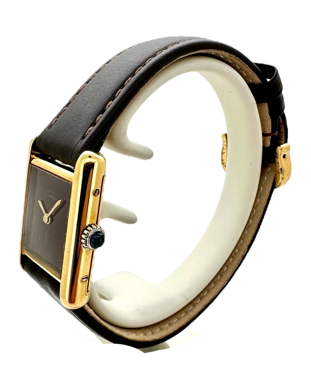 Cartier Tank 20 mm 925 Silber Gold Plated Handwinding