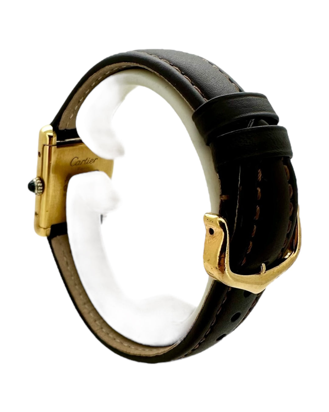 Cartier Tank 20 mm 925 Silber Gold Plated Handwinding