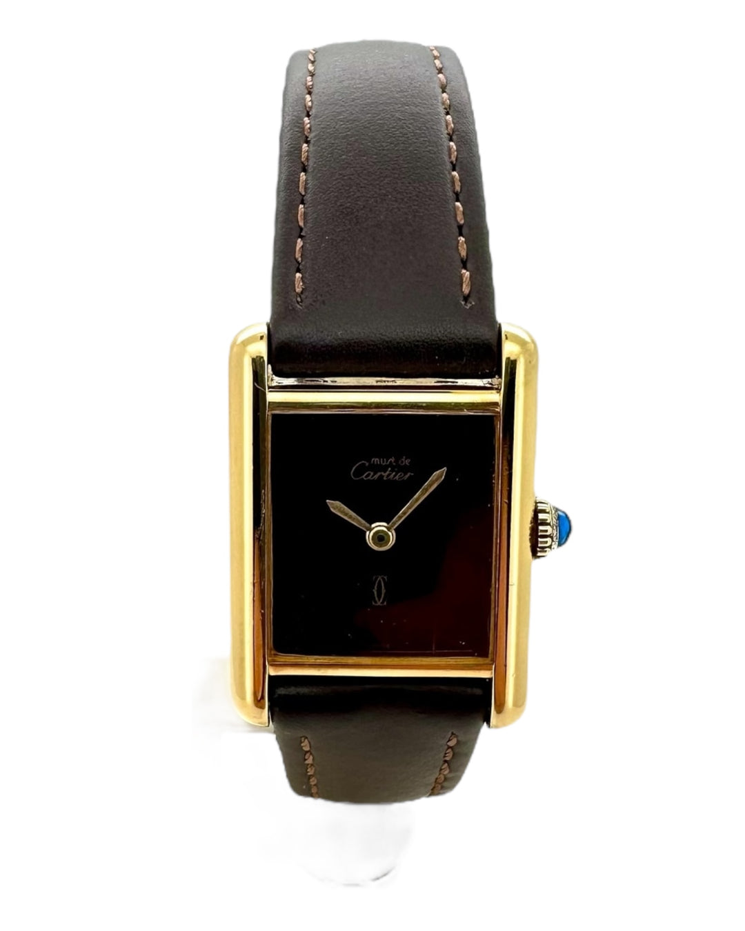 Cartier Tank 20 mm 925 Silber Gold Plated Handwinding