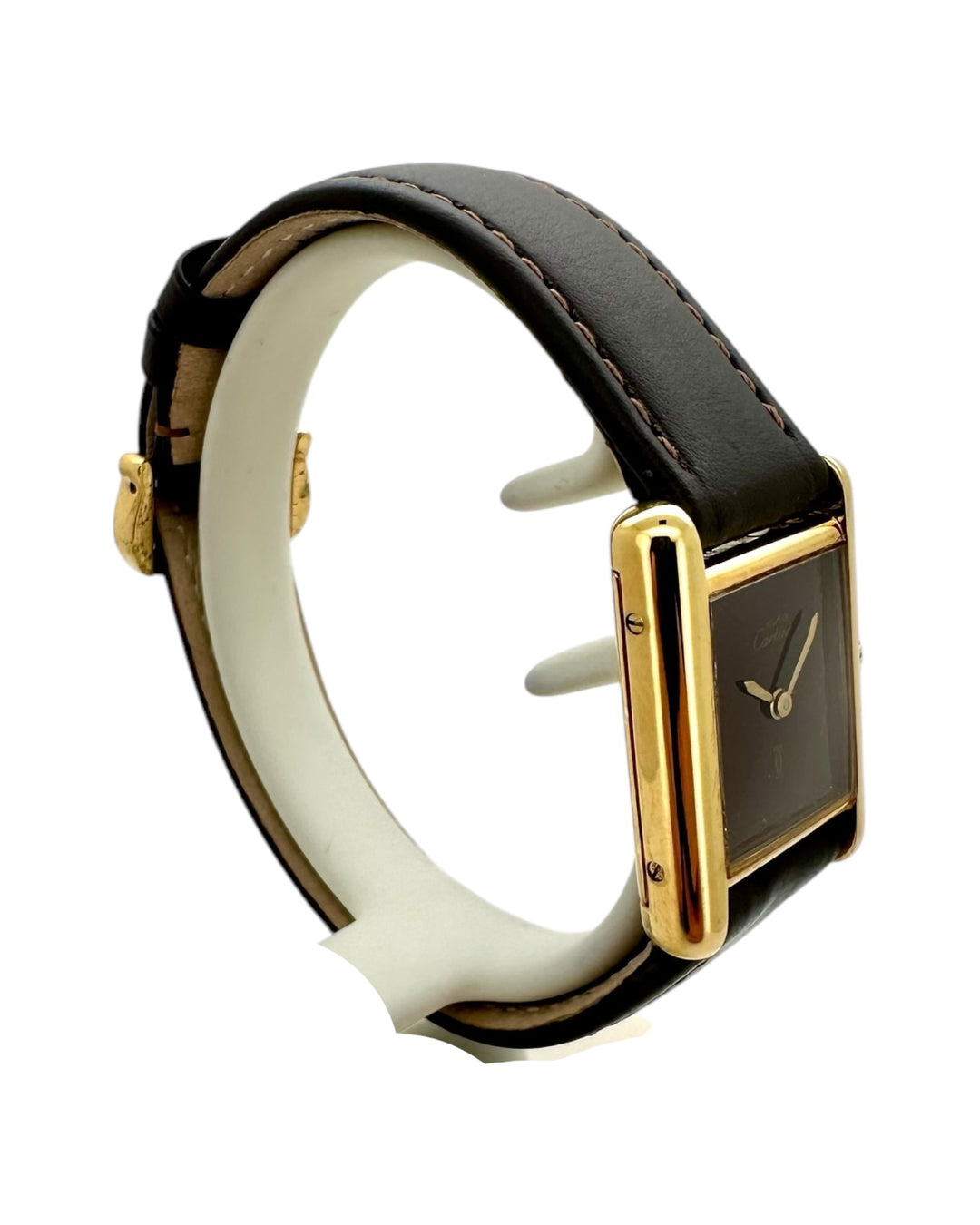 Cartier Tank 20 mm 925 Silber Gold Plated Handwinding