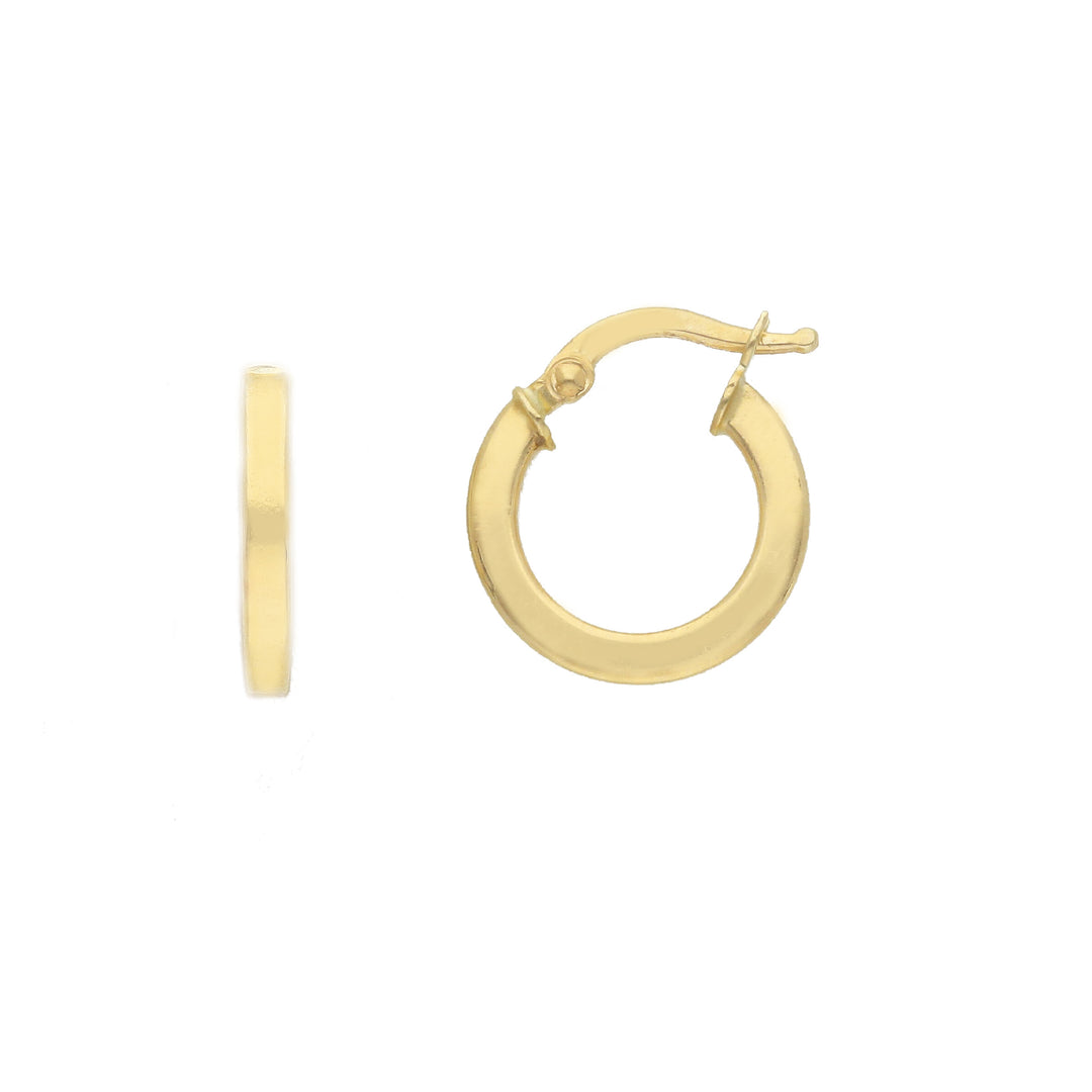 Creole Lun Eckig Essence 14Kt 10mm
