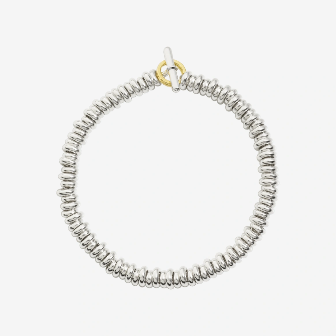 Armband Rondelle Silber