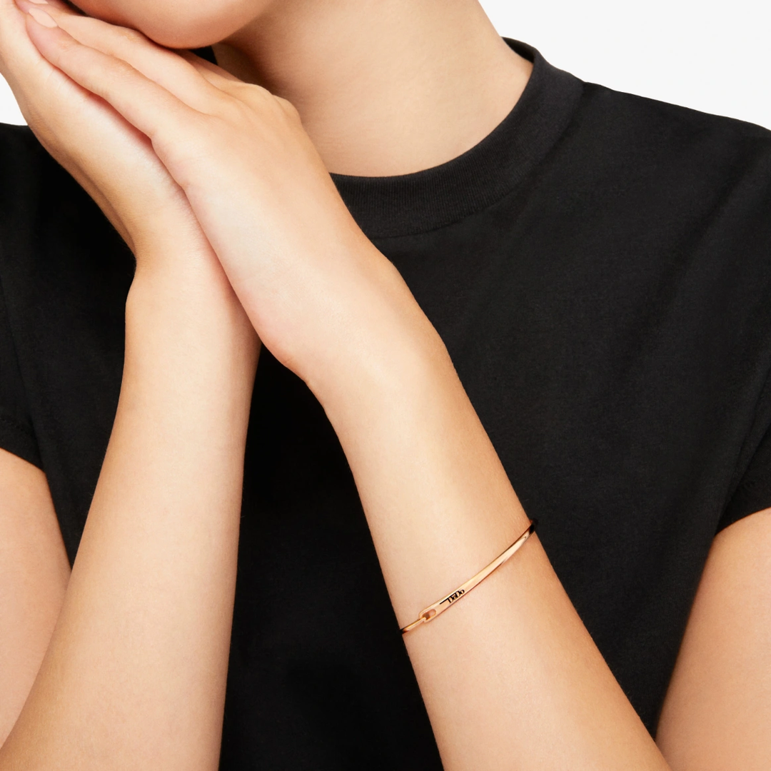 Armreif Essentials mit Stopper Rosegold