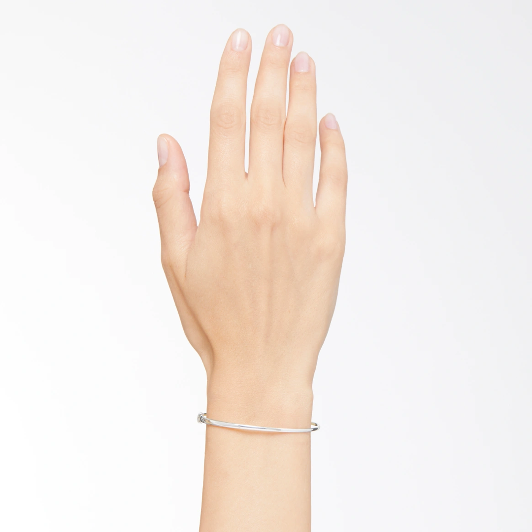 Armreif Essentials mit Stopper Silber