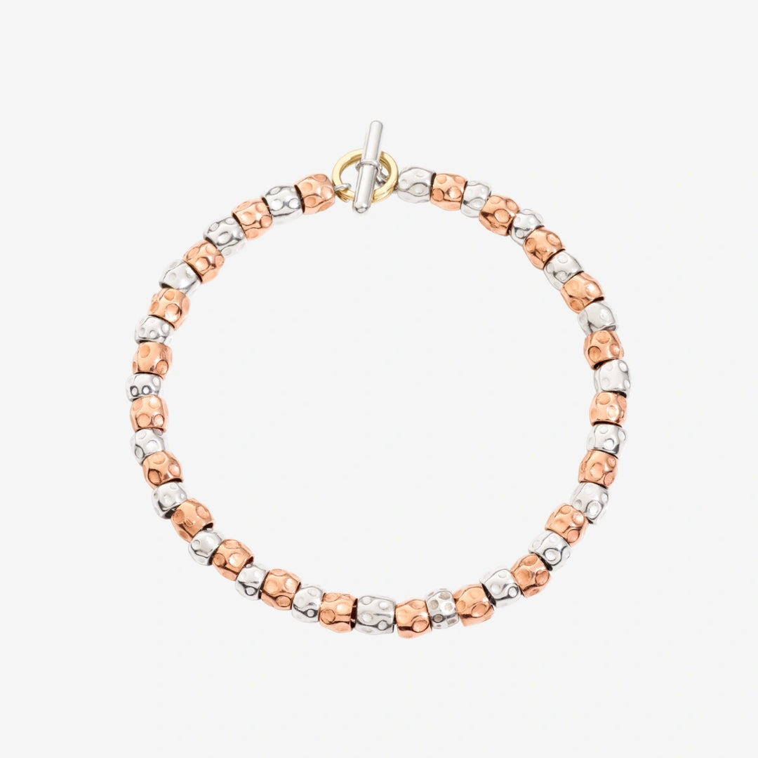 Armband Granelli Rosé - Silber