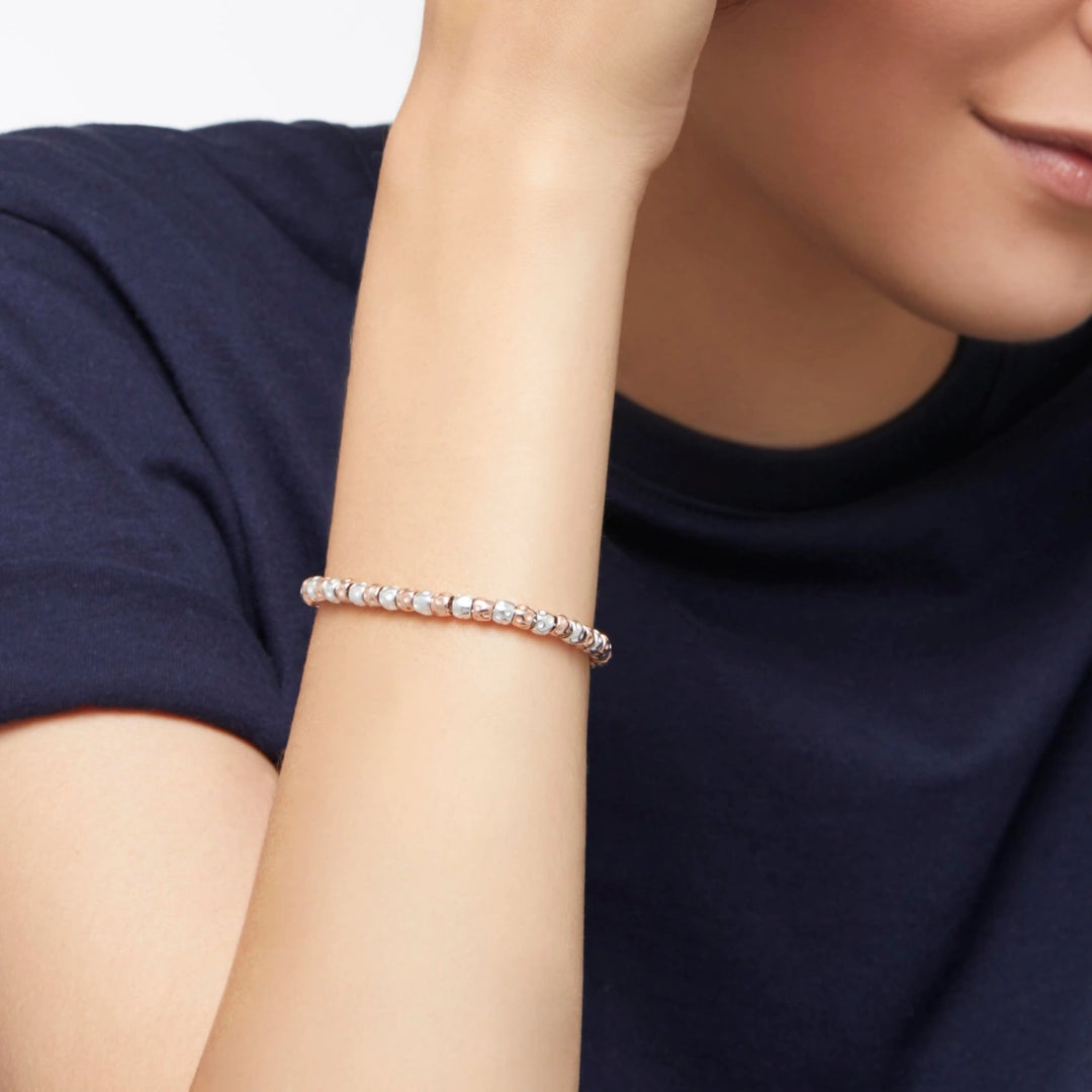 Armband Granelli Rosé - Silber
