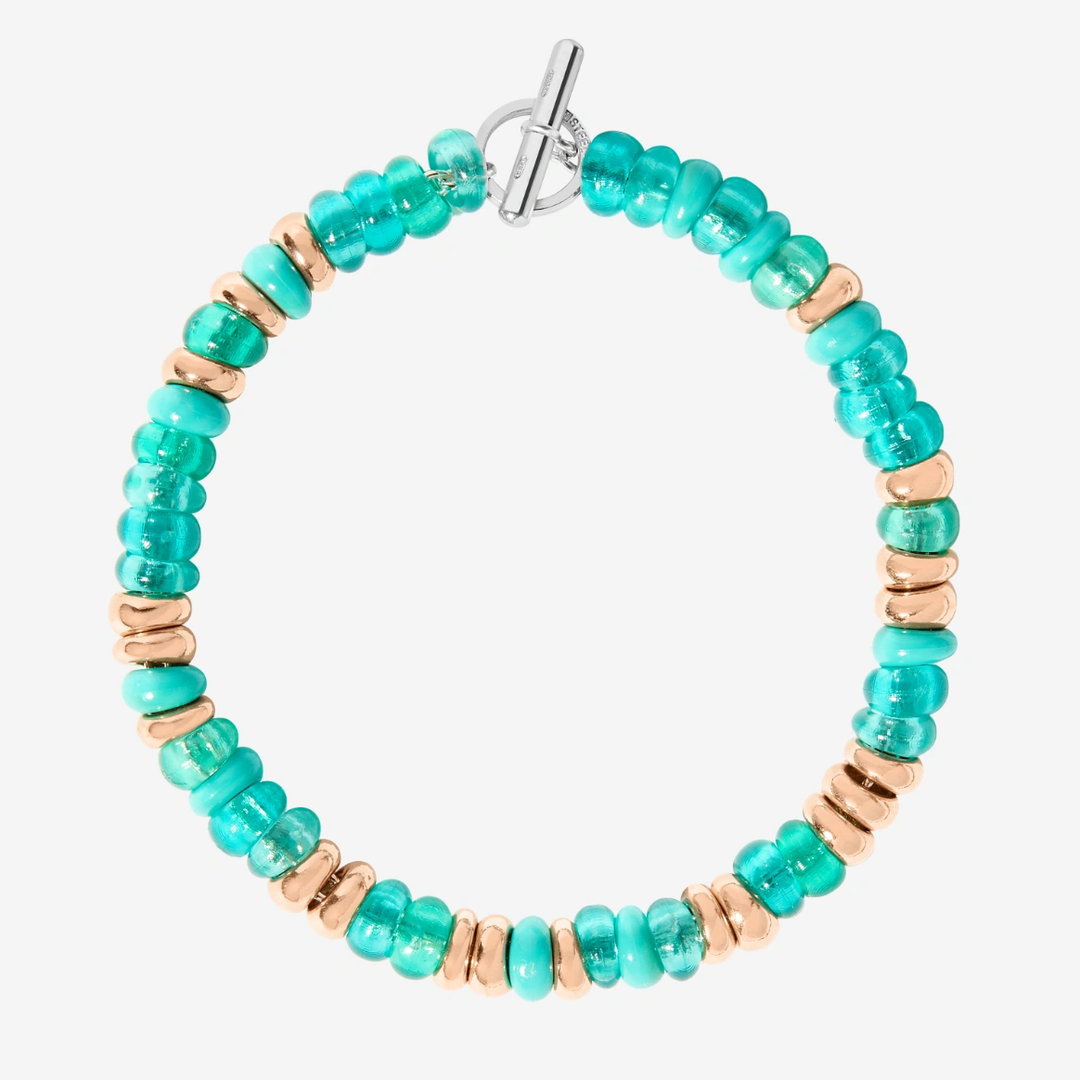 Armband Rondelle Türkis