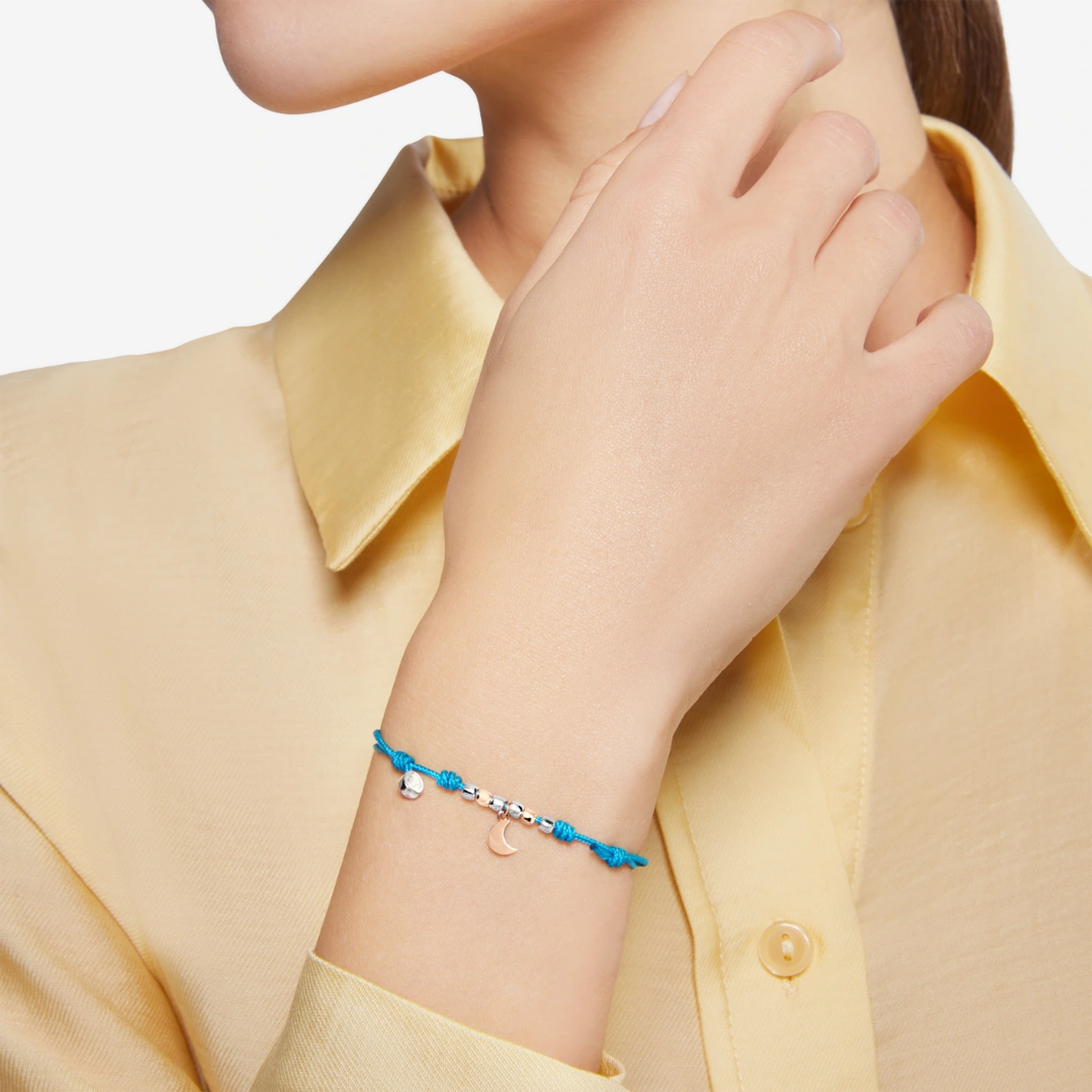 Kordelarmband Mond