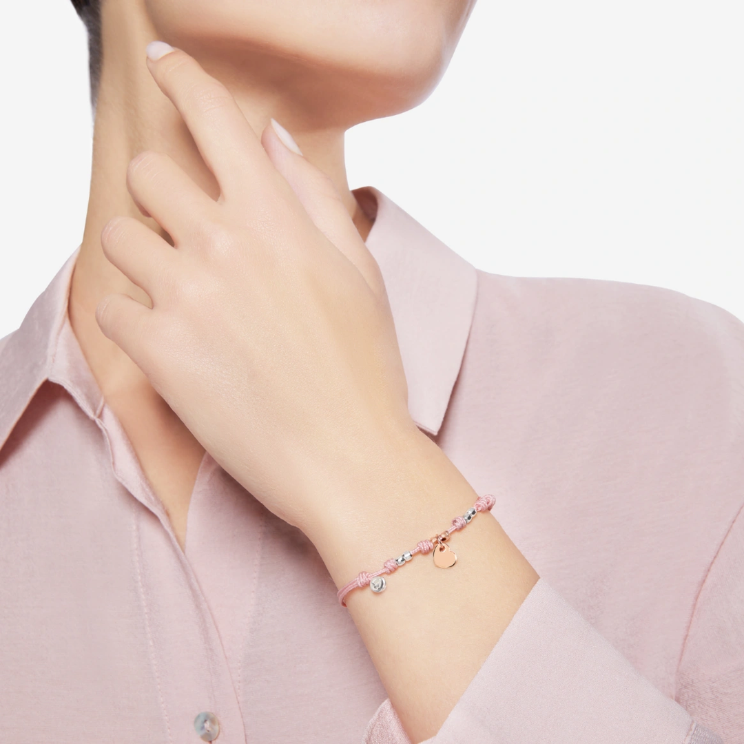 Kordelarmband Herz