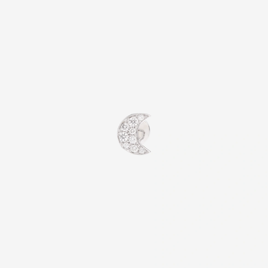 Ohrring Mond Precious Einzeln