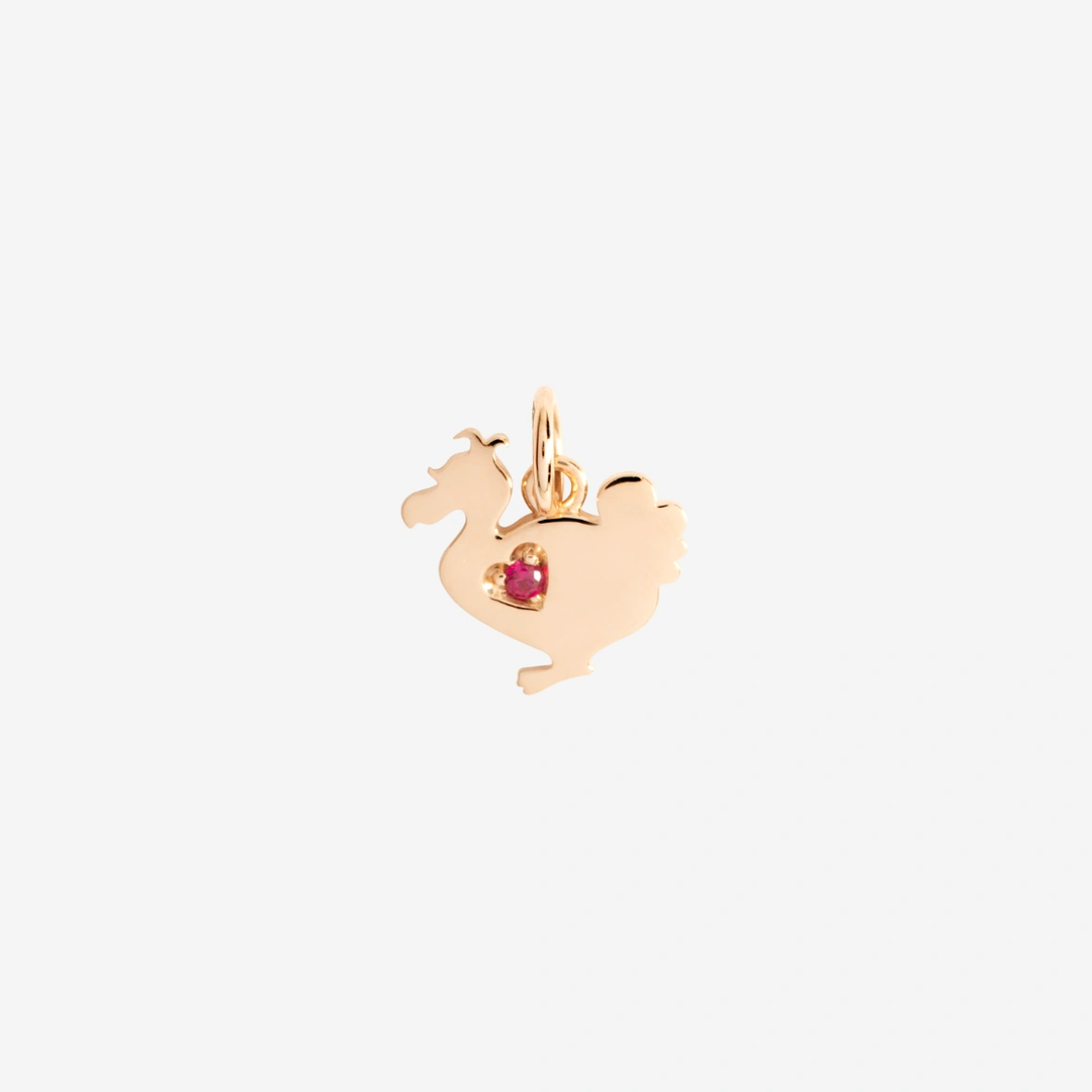 Anhänger Lady Dodo Roségold Rubin