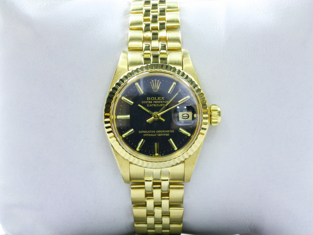 Lady Datejust Referenz 6917 Schwarzes Zifferblatt
