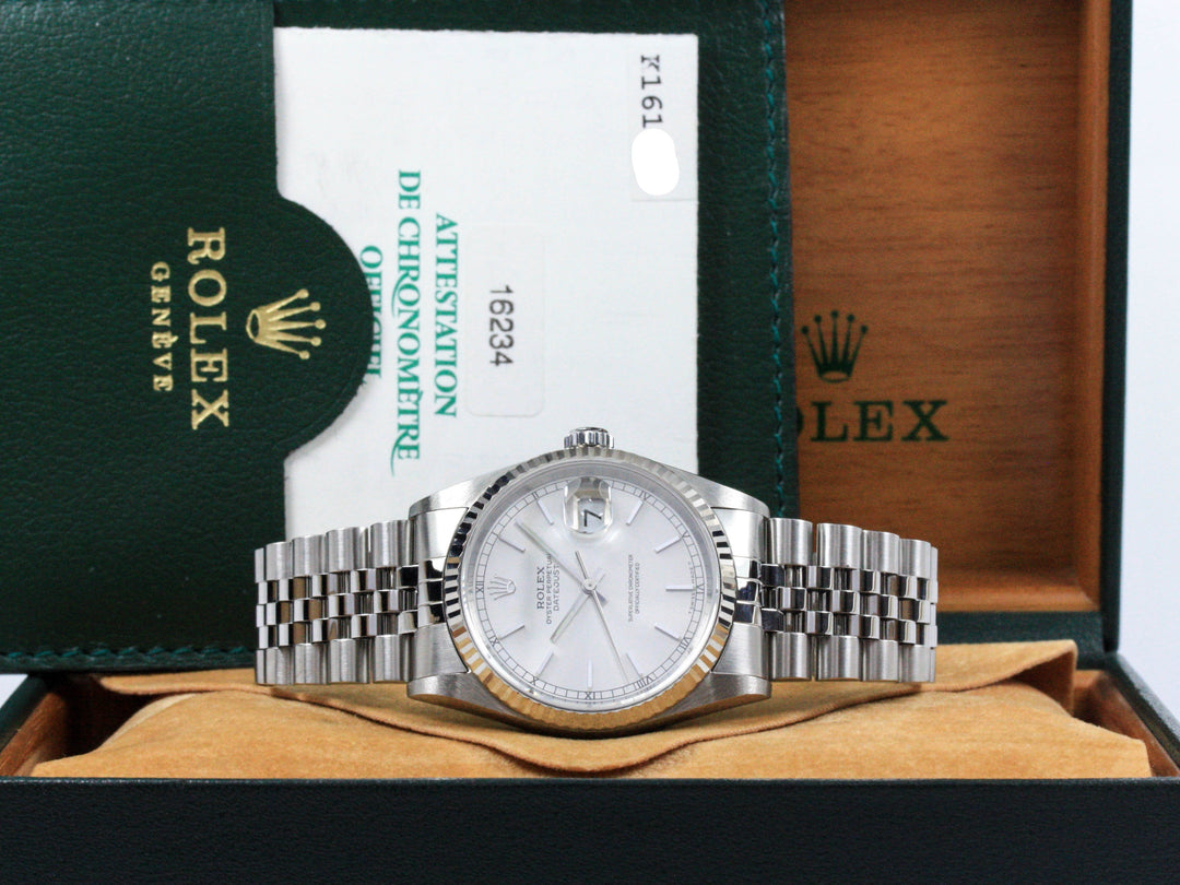 Rolex Datejust Neuwertig Jahr 2001 Referenz 16234