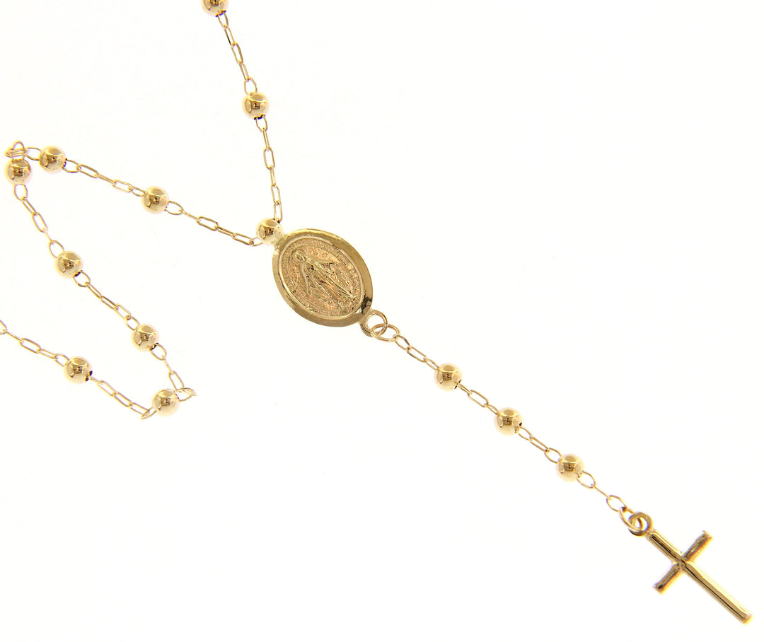 Halskette Lun Veritas Rosenkranz 14Kt