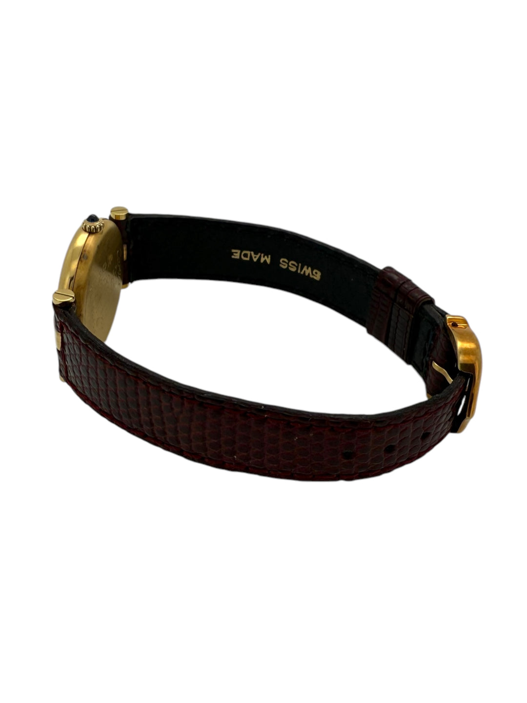Cartier must de Cartier Vermeil 24 mm 925 Silber Gold Plated Quarz