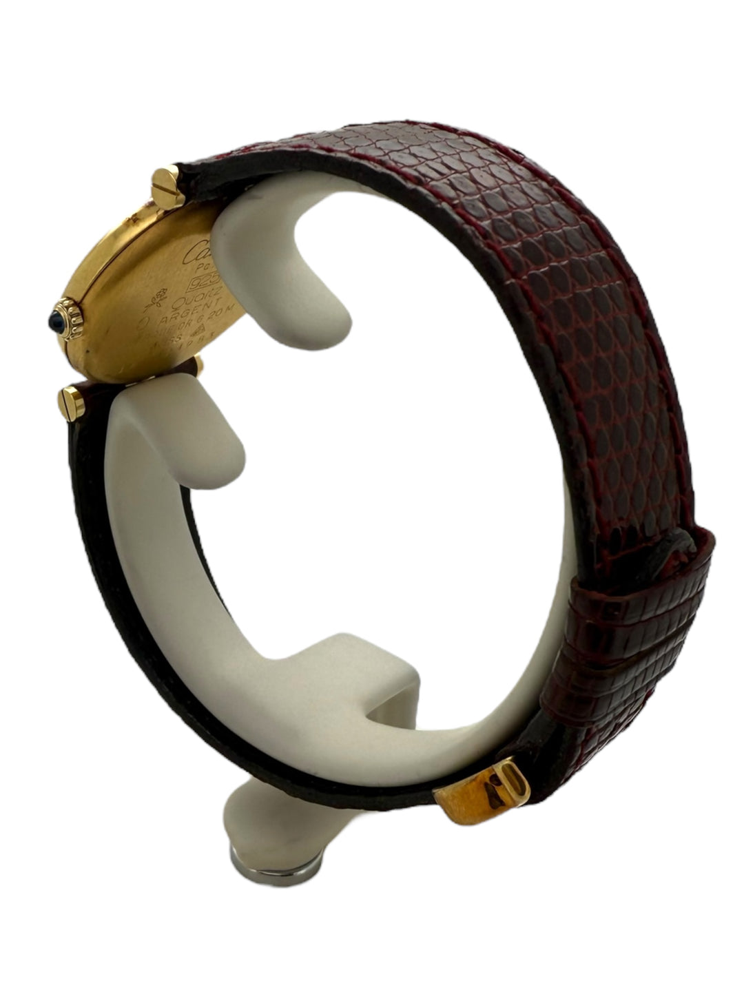 Cartier must de Cartier Vermeil 24 mm 925 Silber Gold Plated Quarz