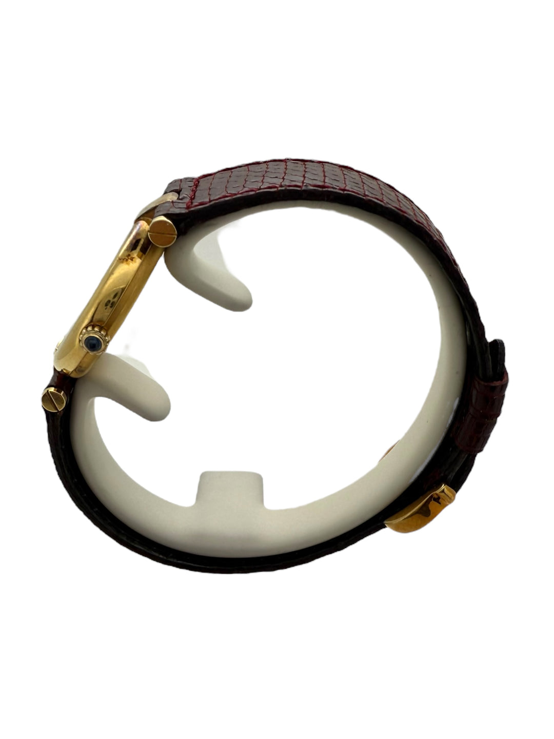 Cartier must de Cartier Vermeil 24 mm 925 Silber Gold Plated Quarz