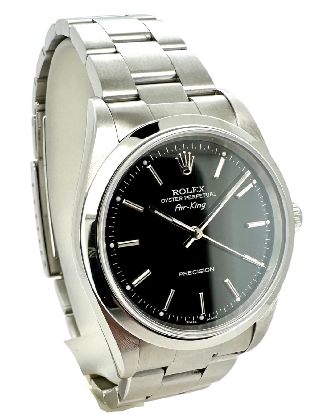 Rolex Air-King Schwarzes Zifferblatt Referenz 14000M