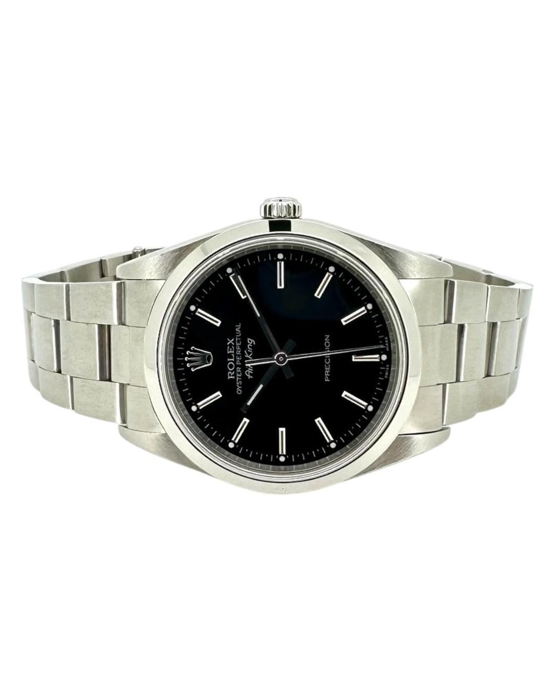 Rolex Air-King Schwarzes Zifferblatt Referenz 14000M
