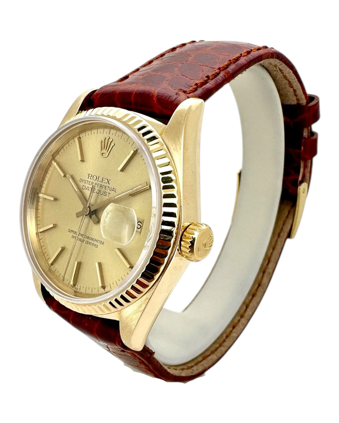 Rolex Datejust 36 mm 18k Gold Referenz 16018