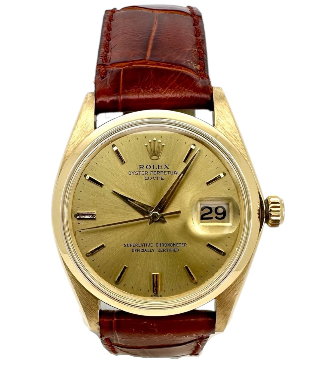 Rolex Date 18k Gold Referenz 1500