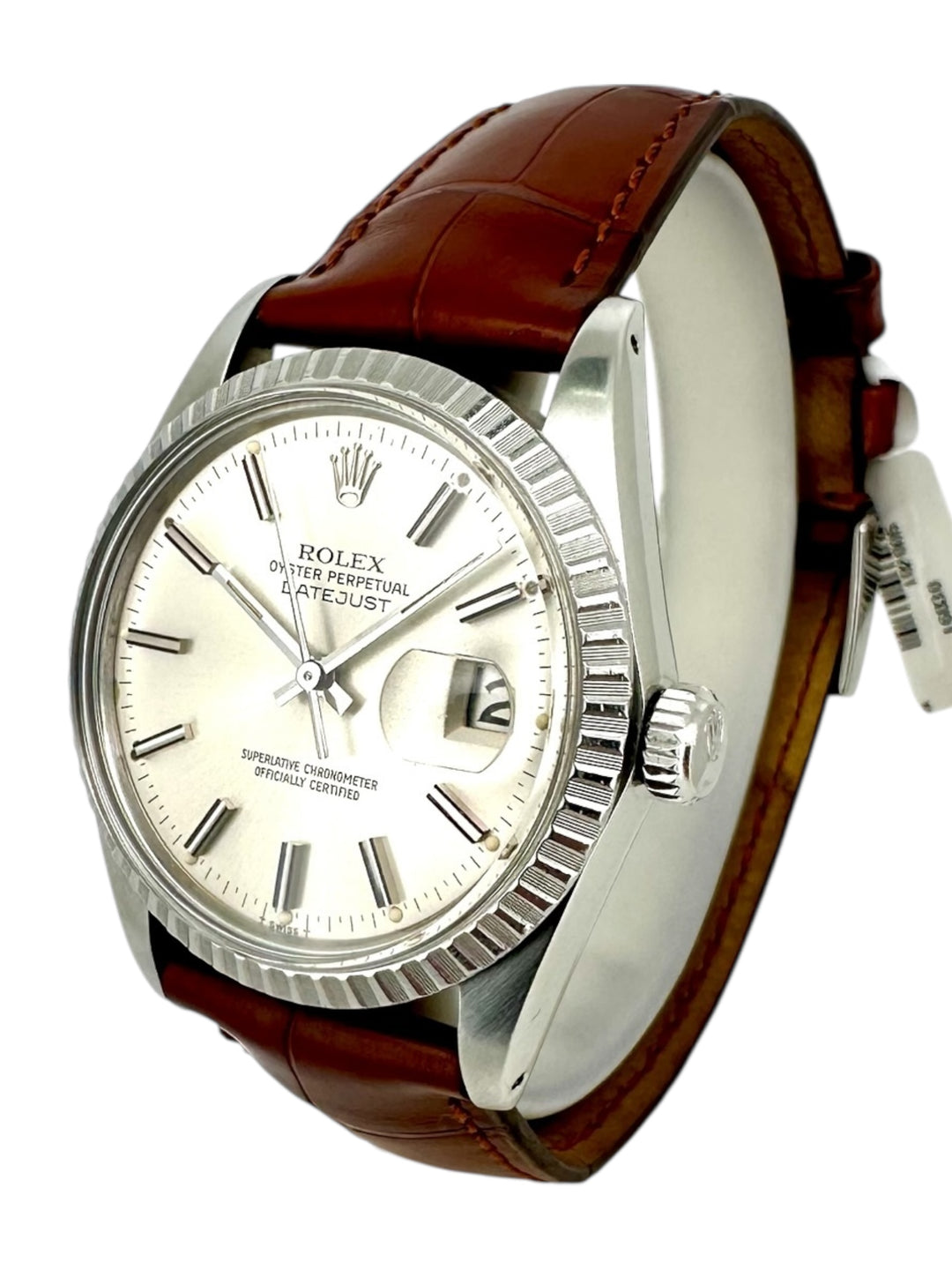 Datejust 36 mm Stahl Lederband Referenz 16030