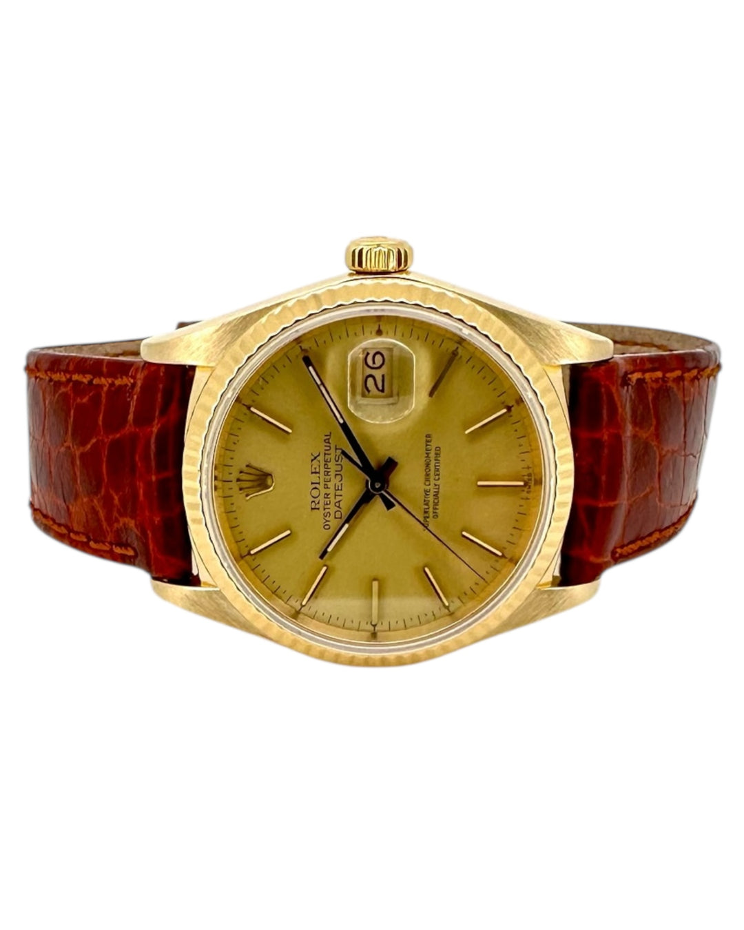 Rolex Datejust 36 mm 18k Gold Referenz 16018