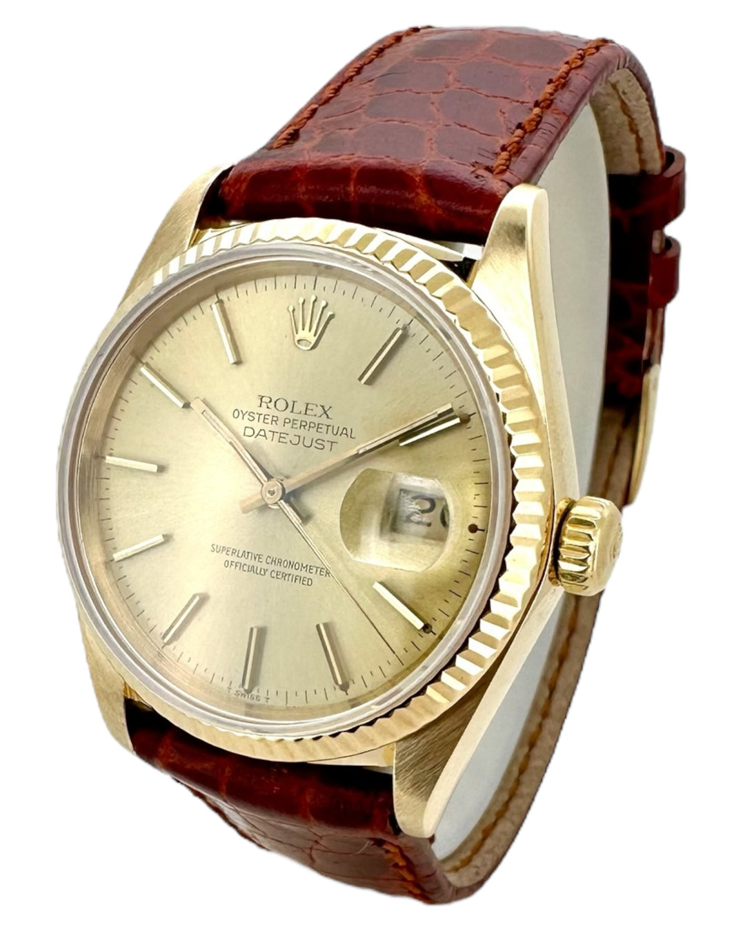 Rolex Datejust 36 mm 18k Gold Referenz 16018