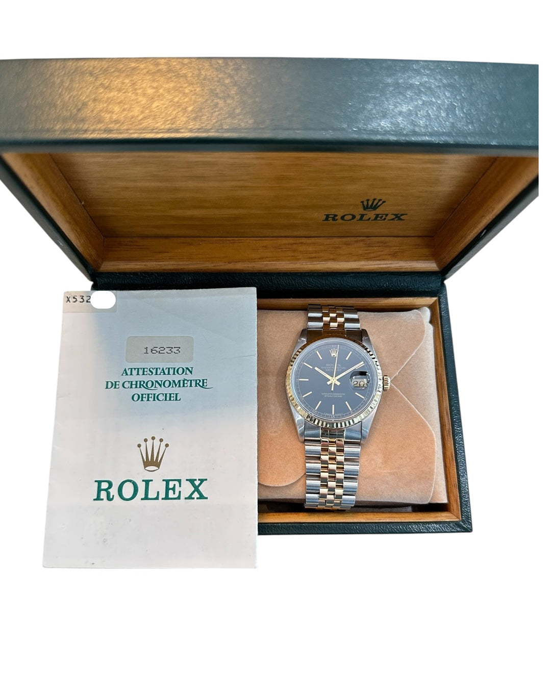 Rolex Oyster Perpetual Datejust Jahr 1992 Referenz 16233