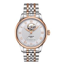 Tissot Le Locle Open Heart 39,3mm T006.407.22.033.02 - Zifferblatt Silber, Armband Stahl mit PVD-Beschichtung