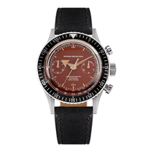 Nivada Grenchen Chronomaster Broad Arrow Tropical Inter.Bezel Manual 85007M – Herrenuhr 38 mm, Zifferblatt Braun